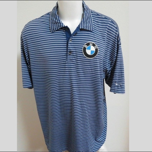 2XL Blue Stripe UV Nike Golf Mens db #EE Golf Polo